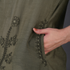 Phae Elif Cotton  Kurta in Moss Green - Image 7