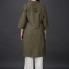 Phae Elif Cotton  Kurta in Moss Green - Image 6
