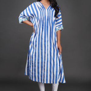 Phae Juhi Kaftan in Cotton Jacquard
