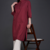 Phae Fiza Kurta with Cream Stripe in Cotton - Image 2