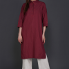 Phae Fiza Kurta with Cream Stripe in Cotton - Image 4