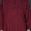 Phae Fiza Kurta with Cream Stripe in Cotton - Image 8