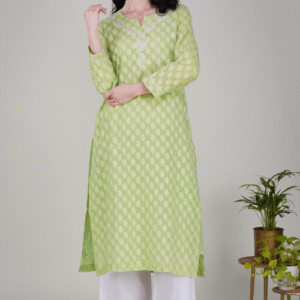 Phae  Aahana Kurta in Lime Green